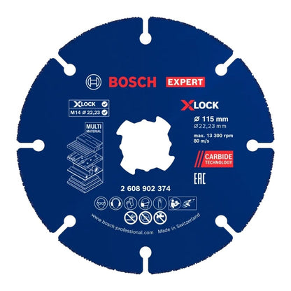 Disco de Corte Bosch EXPERT Multi Material X-LOCK 115mm