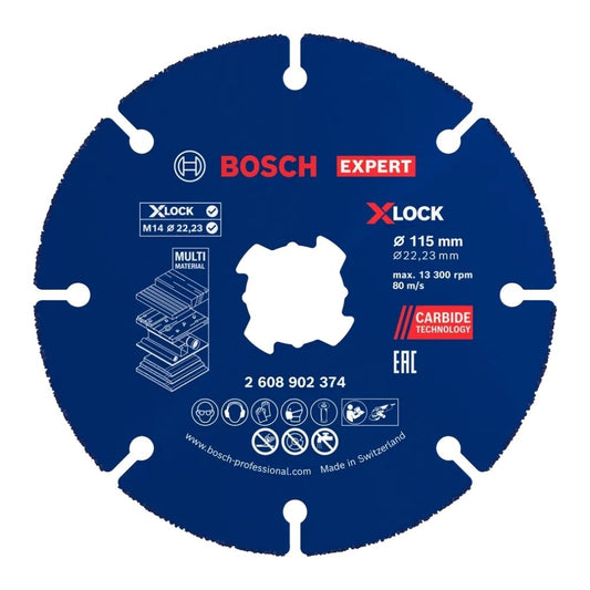 Disco de Corte Bosch EXPERT Multi Material X-LOCK 115mm
