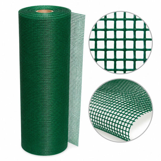 Rede Mosquiteira Plástica 95Gr/m² 16x16 Verde 100cm (R/25m)