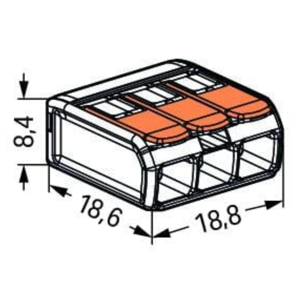 Ligador Wago 221-413 3x4