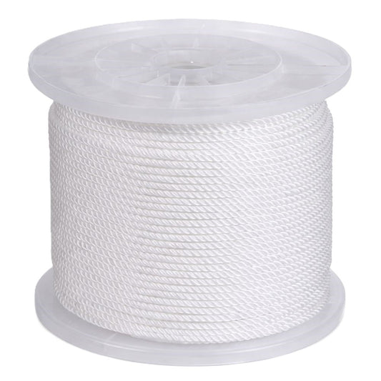 Corda de Polietileno 3 Cordões Branca 4mm 1m